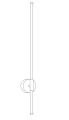 Lampa ścienna LED FELIX biało-złota 100 cm - nowoczesny kinkiet ST-DL8547 gold Step into Design