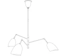Lampa wisząca RAGNO biała 150 cm ST-8625P white Step into Design