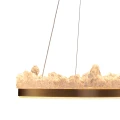 Lampa wisząca MONTANA 60 cm - LED, złoty kryształowy ring ST-6490P/1 Step into Design