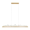 Lampa wisząca MONTANA LONG 125 cm -LED, złota listwa z kryształem ST-6490P/L Step into Design