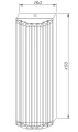 Lampa ścienna EXELLENT kryształowa złota 45 cm ST-88022W Step into Design