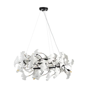 Lampa wisząca BOTANIKA 80 cm -czarna, G9, regulowana, designerska XY080P-80 black Step into Design