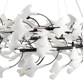 Lampa wisząca BOTANIKA 80 cm -czarna, G9, regulowana, designerska XY080P-80 black Step into Design