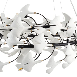 Lampa wisząca BOTANIKA 150 cm - czarna, G9, regulowana, designerska  XY080P-150 black Step into Design