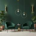 Lampa wisząca BELLA 40 - 40 cm, złota DP0001A-400R Step into Design