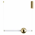 Lampa wisząca O-LINE 63 - LED, 63 cm, złoty połysk  ST-1688S miror gold Step into Design