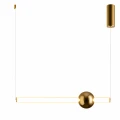 Lampa wisząca O-LINE 63 - LED, 63 cm, złoty połysk  ST-1688S miror gold Step into Design