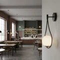 Lampa ścienna DROP 45 cm czarna ST-F079 black Step into Design