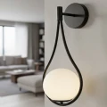 Lampa ścienna DROP 45 cm czarna ST-F079 black Step into Design
