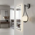 Lampa ścienna DROP 45 cm czarna ST-F079 black Step into Design