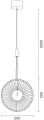 Lampa wisząca SUNBLAST - LED 20 cm, złota ST-DL5623 Step into Design