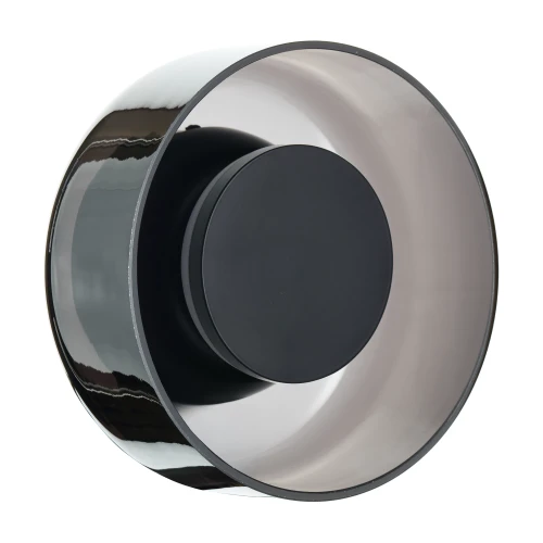 Lampa ścienna DONUT 18 cm - LED, szkło, szaro-czarna ST-5072W smoky black Step into Design