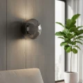 Lampa ścienna DONUT 18 cm - LED, szkło, szaro-czarna ST-5072W smoky black Step into Design