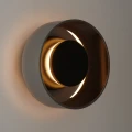 Lampa ścienna DONUT 18 cm - LED, szkło, szaro-czarna ST-5072W smoky black Step into Design