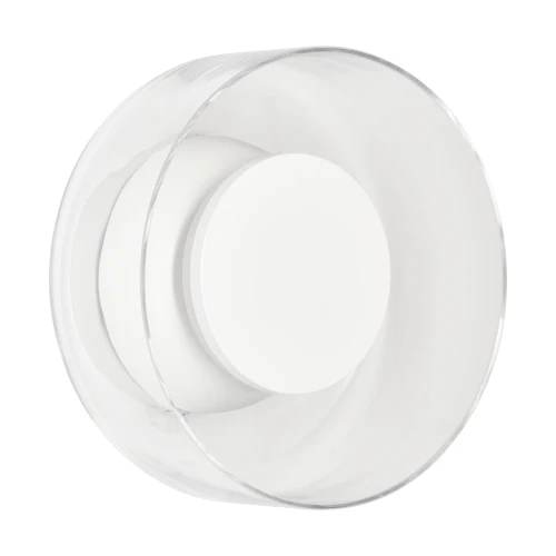 Lampa ścienna DONUT 18 – LED, szkło transparentne, biały środek ST-5072W transparent white Step into Design