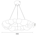 Lampa wisząca CLOUD 50 cm- akrylowa, w kształcie chmurki 4000K ST-DL6123P-50 Step into Design
