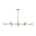 Lampa wisząca COSMIC-8, 85 cm - złoty stelaż, transparentne klosze ST-8954-P8 Step into Design