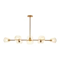 Lampa wisząca COSMIC-8, 85 cm - złoty stelaż, transparentne klosze ST-8954-P8 Step into Design