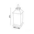 Lampa solarna LED latarenka biała barwa ciepła 2700K