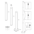 Słup BASE SG 4m Fi 60mm Kobi 