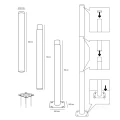 Słup do lamp BASE SG 3m Fi 60mm Kobi