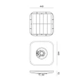 Oprawa parkowa Solar LED SOLSUMI SQUARE 25W 3CCT IP54 Kobi Premium