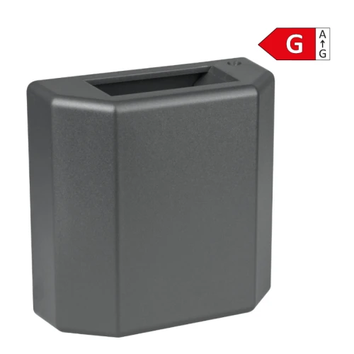 Kinkiet elewacyjny zewnętrzny szary 3W LED IP54 barwa 3000K