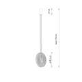 Lampa wisząca AURA LED Transparentny bursztynowy 12233 Nowodvorski