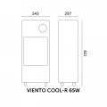  Klimator ewaporacyjny VIENTO COOL-R 65W czarny Kobi Windstar 