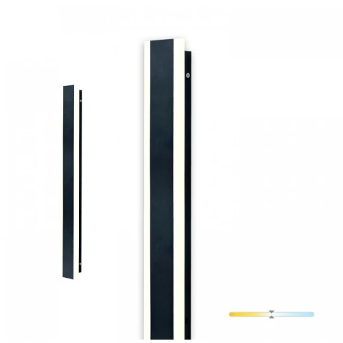 Kinkiet zewnętrzny ogrodowy LED MIRANA 12W 60cm 4000K IP44 czarny Kobi