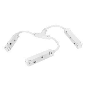 Złącze Potrójne "T" Elektryczne do Szyny Multi Magnetic LL-BX Białe 1235 DomenoLED