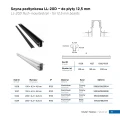 Szyna Multi Magnetic podtynkowa czarna LL-20D 200cm 1026 DomenoLED