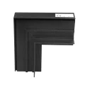 Łącznik Multi Magnetic sufit-ściana LL-20A ZJ 90 czarny podtynkowy 867 DomenoLED