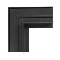 Łącznik Multi Magnetic sufit-ściana LL-20A ZJ 90 czarny podtynkowy 867 DomenoLED