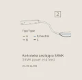 Końcówka Zasilająca Do Szyn Multi Magnetic do zaslaczy podtynkowych LL-SRMK 465 DomenoLED