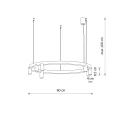 Lampa wisząca FOURTY ROUND LED 12283 Nowodvorski