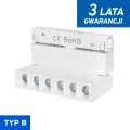 Lampa z diodami do szyn magnetycznych biała łamana 6W 4000K DDCX-GDZD6 - TYP B 1129 DomenoLED