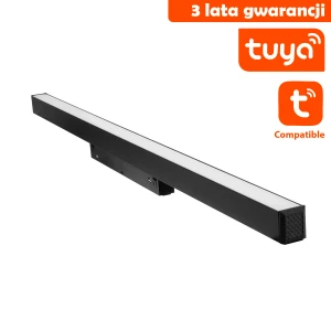 Linia LED Do Szyn Magnetycznych DDCX-FG600-TY TUYA 20W CCT Czarna 1302 DomenoLED