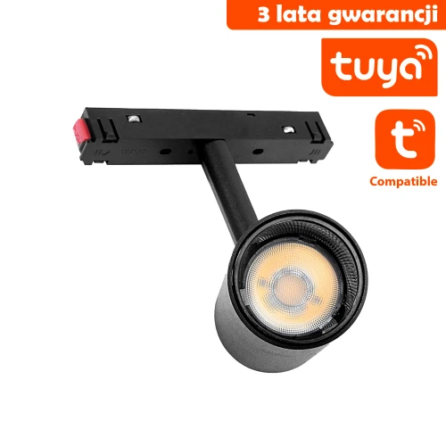 Spot LED Do Szyn magnetycznych DDCX-B07-TY Tuya 7W Czarny CCT 1308 DomenoLED