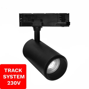 Reflektor Szynowy Zoom TRACK SYSTEM DD-04 230V 10W-30W 4000K Czarny 3 Fazowy 230V 1588 DpmenoLED