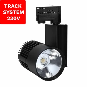 Reflektor Szynowy Track System DD-03 30W 3000K Czarny 3 fazowy 230V 1583 DpmenoLED