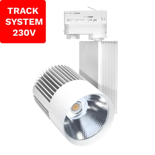 Reflektor Szynowy Track System DD-03 30W 3000K Biały 3 fazowy 230V 1585 DpmenoLED