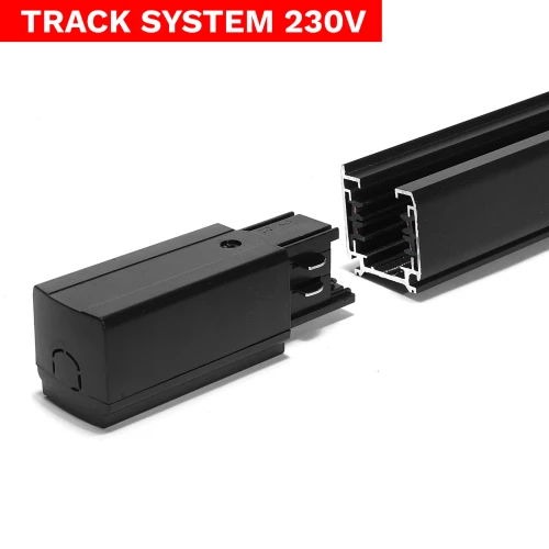 Końcówka zasilająca Track System LL-DX3 czarny 1532 DpmenoLED