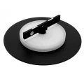 Kinkiet indirect okrągły do szyn magnetycznych UN5-YSBD Micro Magnetic 9W 3000K czarny 1575 DomenoLED