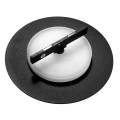 Kinkiet indirect okrągły do szyn magnetycznych UN5-YSBD Micro Magnetic 9W 3000K czarny 1575 DomenoLED