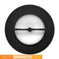 Kinkiet indirect okrągły do szyn magnetycznych UN5-YSBD Micro Magnetic 9W 4000K czarny 1576 DomenoLED