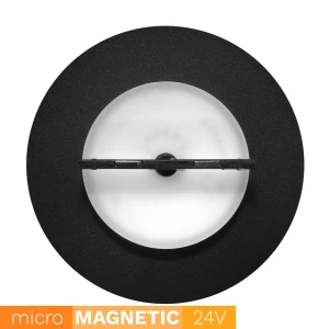 Kinkiet indirect okrągły do szyn magnetycznych UN5-YSBD Micro Magnetic 9W 4000K czarny 1576 DomenoLED