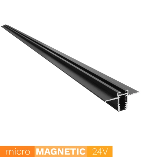 Szyna Magnetyczna podtynkowa UN5-D Micro Magnetic 200cm czarna 1549 DomenoLED