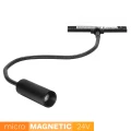 Elastyczna lampa do szyn magnetycznych UN5-YDL20 Micro Magnetic 3W 3000K czarna 1569 DomenoLED