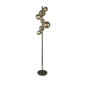3214-1010 Lampa podłogowa SEVILLA 7-pł.czarny chrom Aviano Lighting